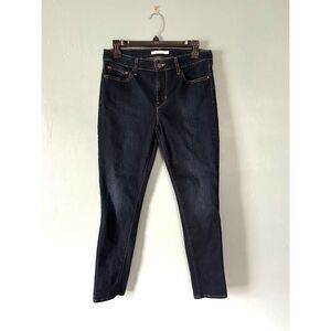 Levis women dark jeans 711 skinny size 29 inseam 27"